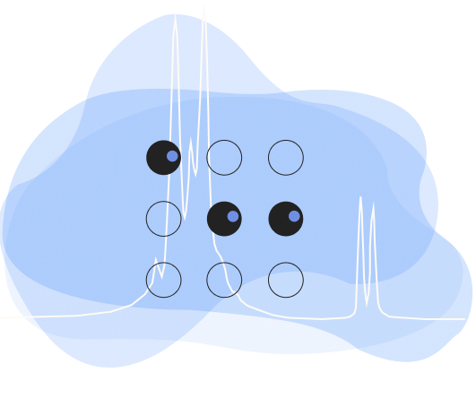 Diagram: analyte signals are measured